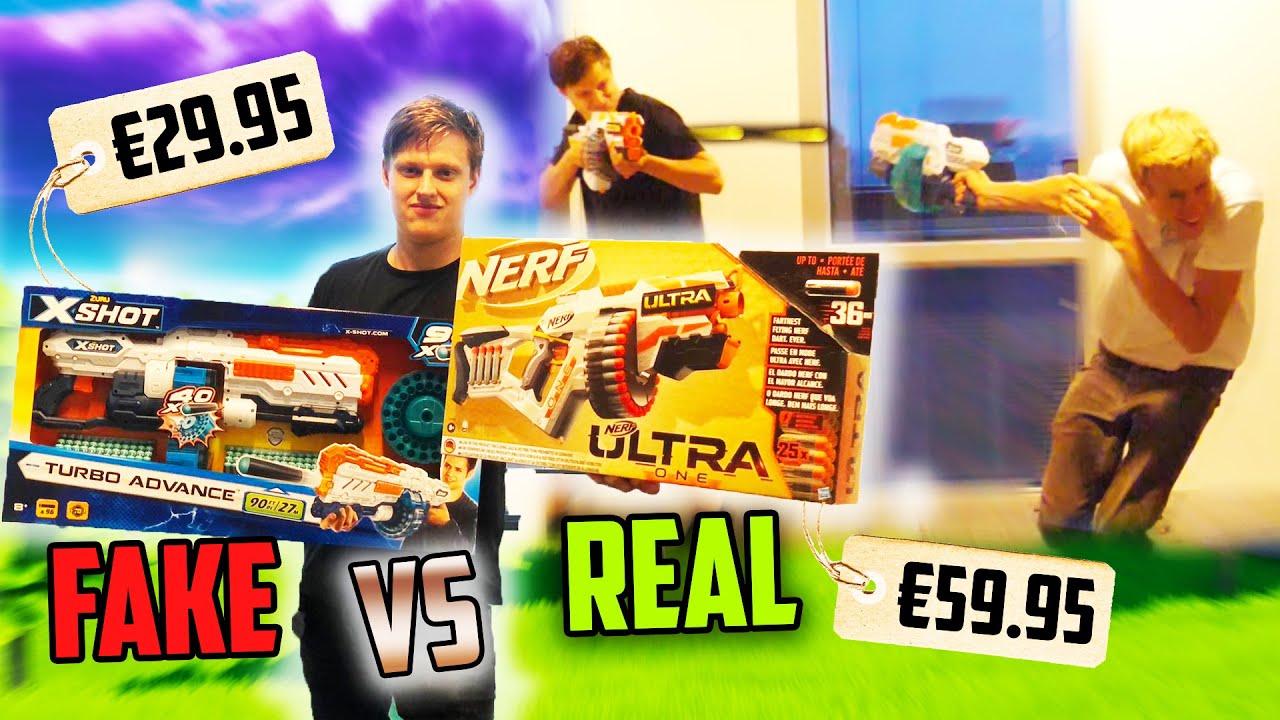FAKE VS REAL NERF [Gadget Testen]