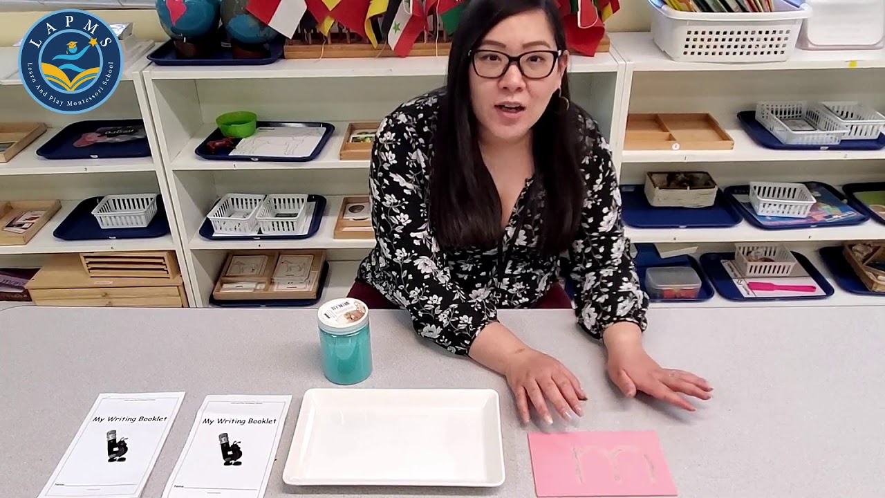 Tracing with Sand Paper - Learn and Play Montessori