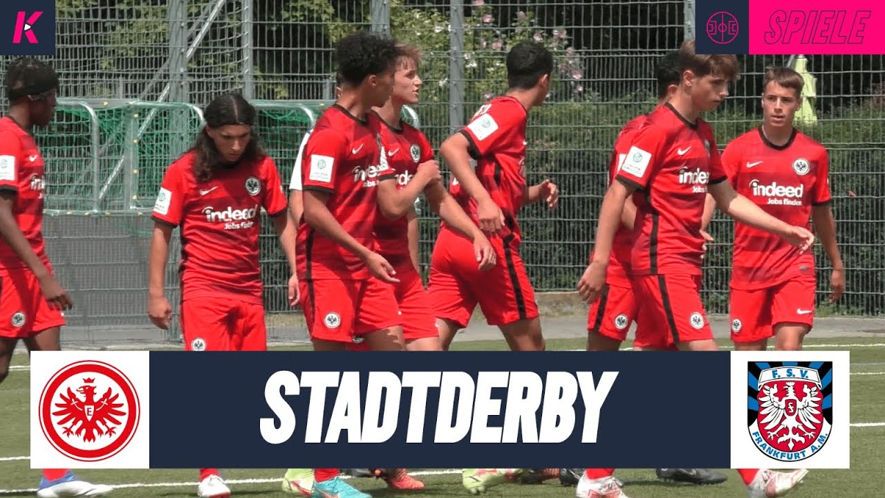 Furiose Eintracht bezwingt FSV – Alaoui mit Viererpack | Eintracht Frankfurt U17 - FSV Frankfurt U17