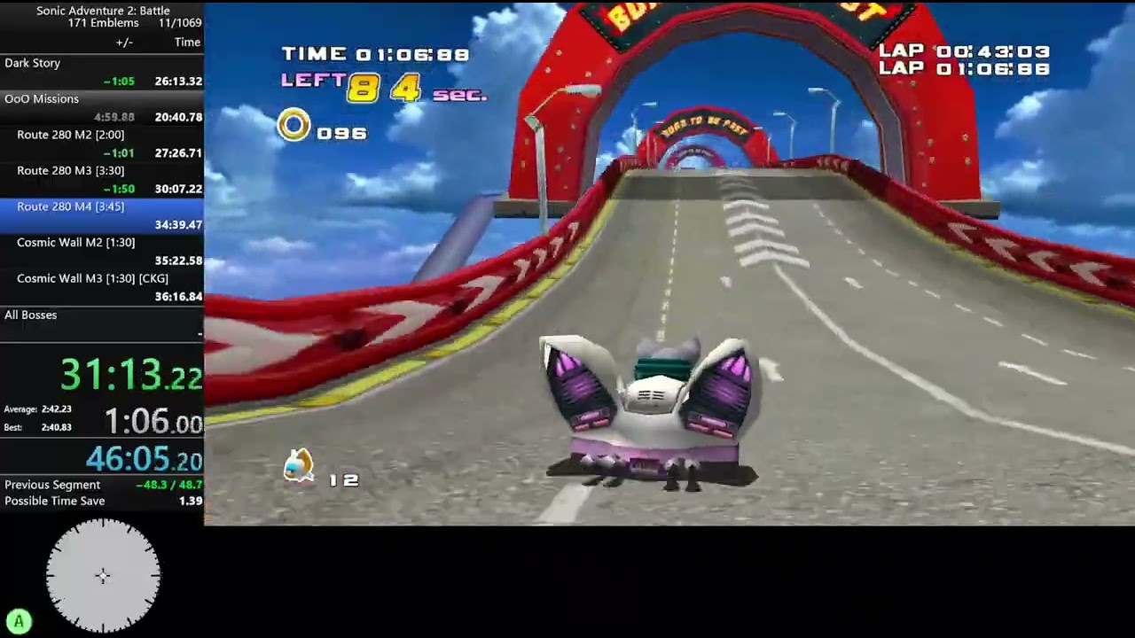 Route 280 Mission 4 in 2:40.57