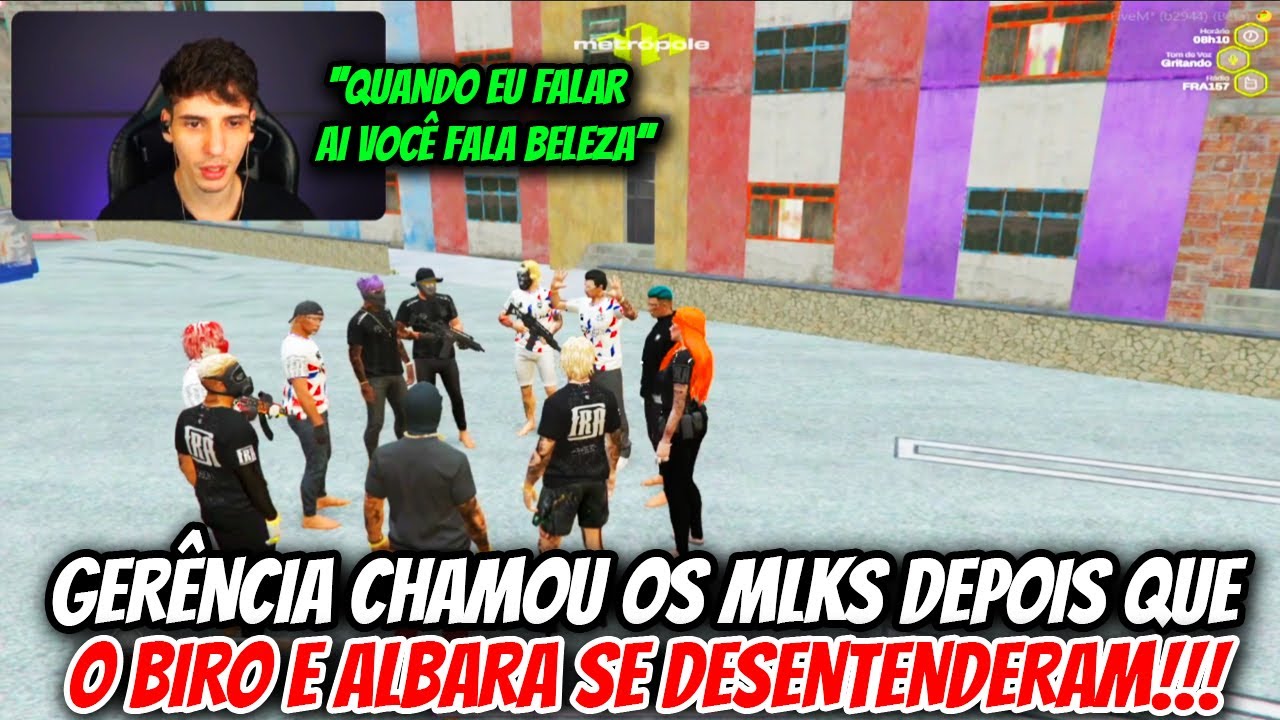 GERÊNCIA CHAMOU OS MLKS DEPOIS QUE O BIRO E ALBARA SE DESENTENDERAM!!!