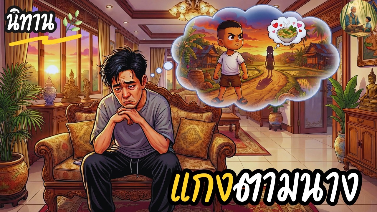 นิทาน | แกงตามนาง | ชายหนุ่มใช้เวลาทั้งชีวิตตามหารักแรก และรสมือแกงเขียวหวานในความทรงจำวัยเด็ก..!!