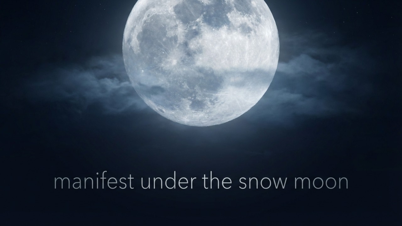 Snow Moon Live 🌕 Zen Soundscape for Deep Calm, Emotional Release & Inner Peace