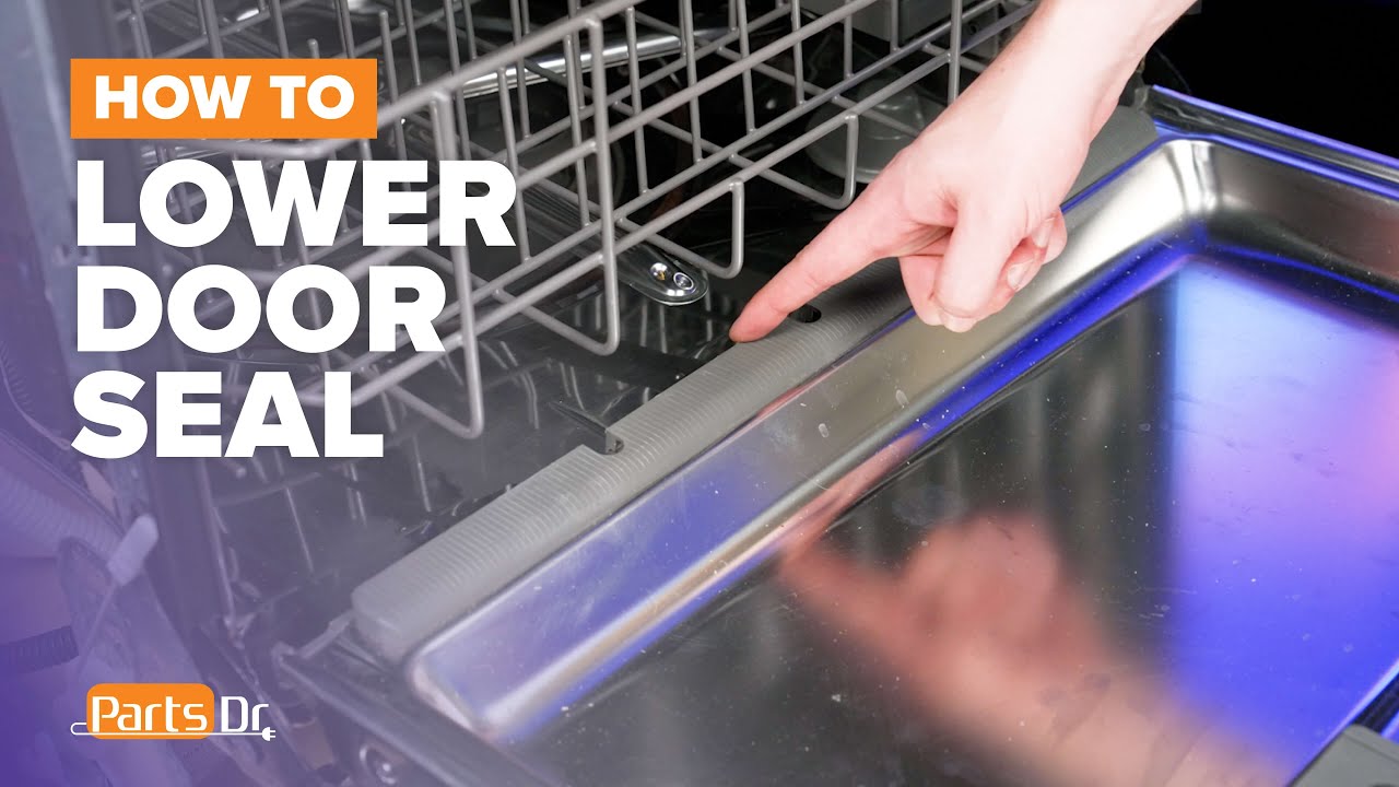 How to replace Lower Door Seal part # W10909089 on your Whirlpool Maytag KitchenAid Dishwasher