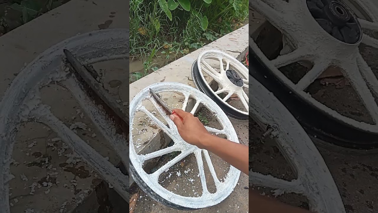 Proses remover velg honda cs one 