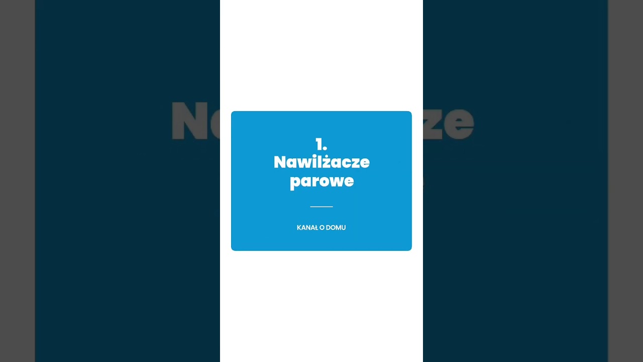 Nawilżacze powietrza w 1 min