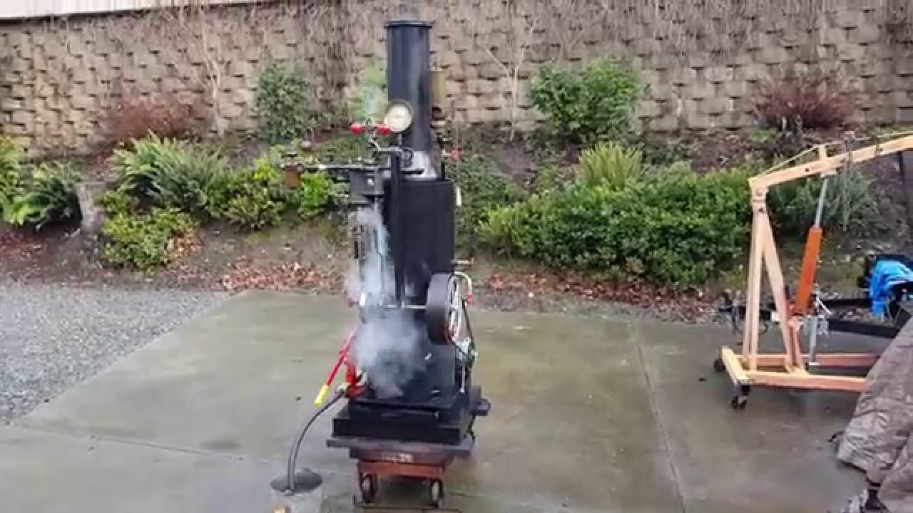 Gordon steam engine and boiler off grid alternator