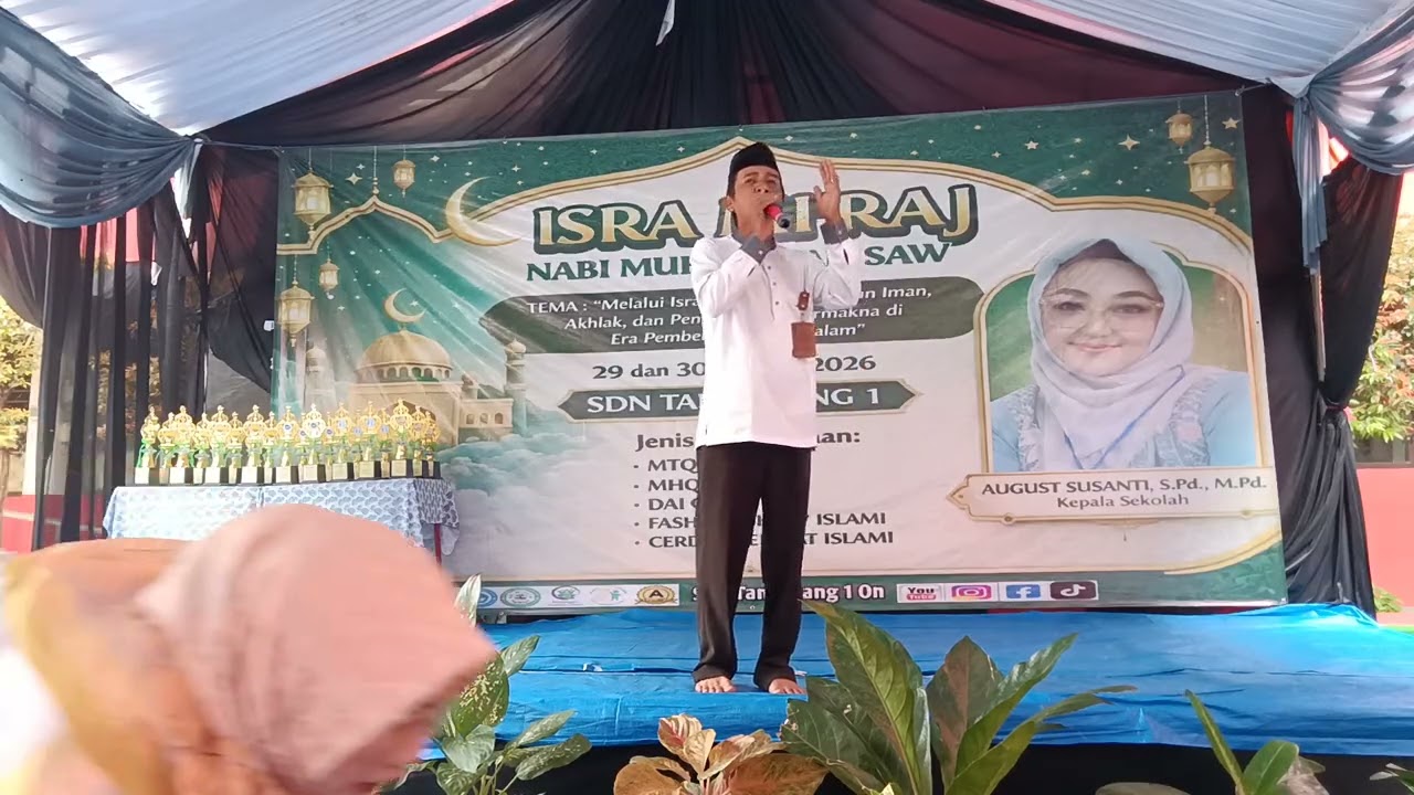 SAMBUTAN PENGAWAS PAIS @SdnTangerang1 #IsraMi'rajNabiMuhammadSAW