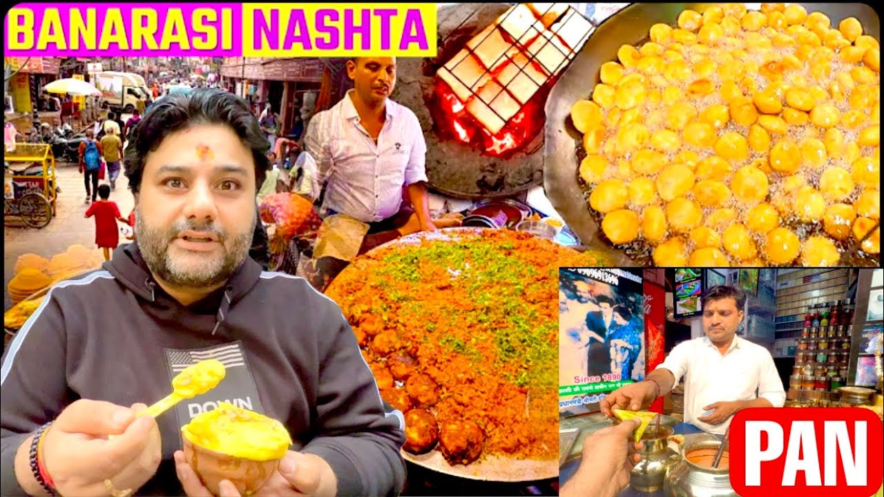 Street Food in BANARAS! 🇮🇳 ULTIMATE Indian Street Food Tour in Varanasi, U P 😳🔥   4K