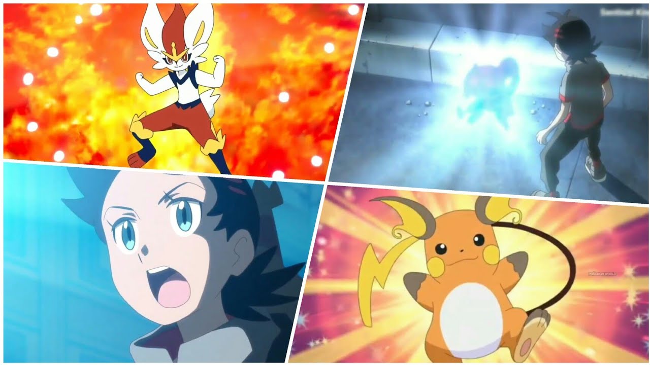 Goh all Pokemon Evolution | raboot evolves into Cinderace
