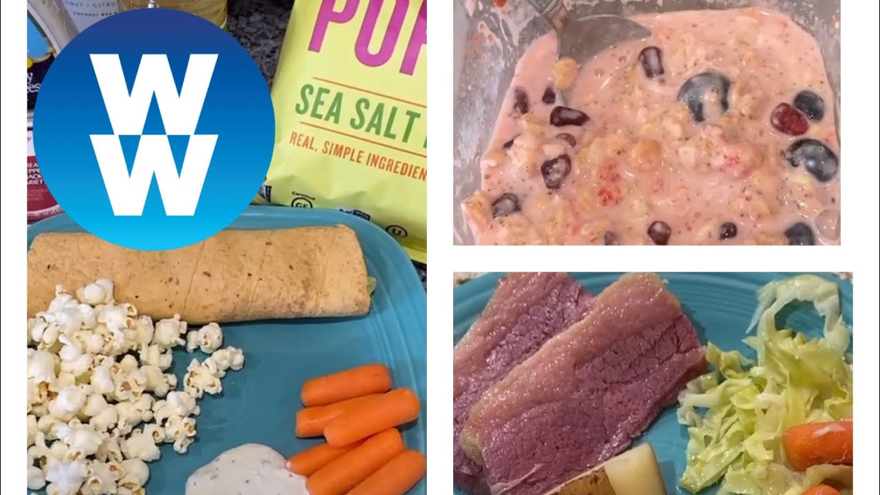 What I eat in a day on WW blue plan!