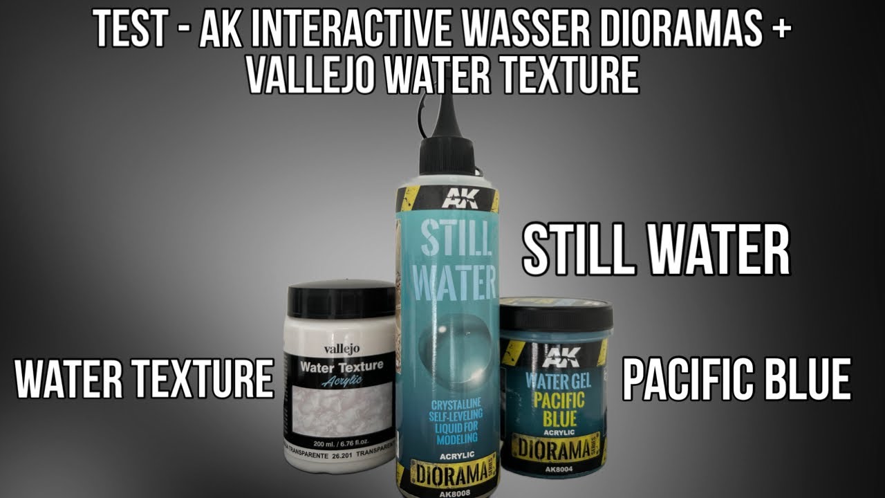 Test - AK Interactive Dioramas & Vallejo Water gel / Pacific Blue water gel - Kevin