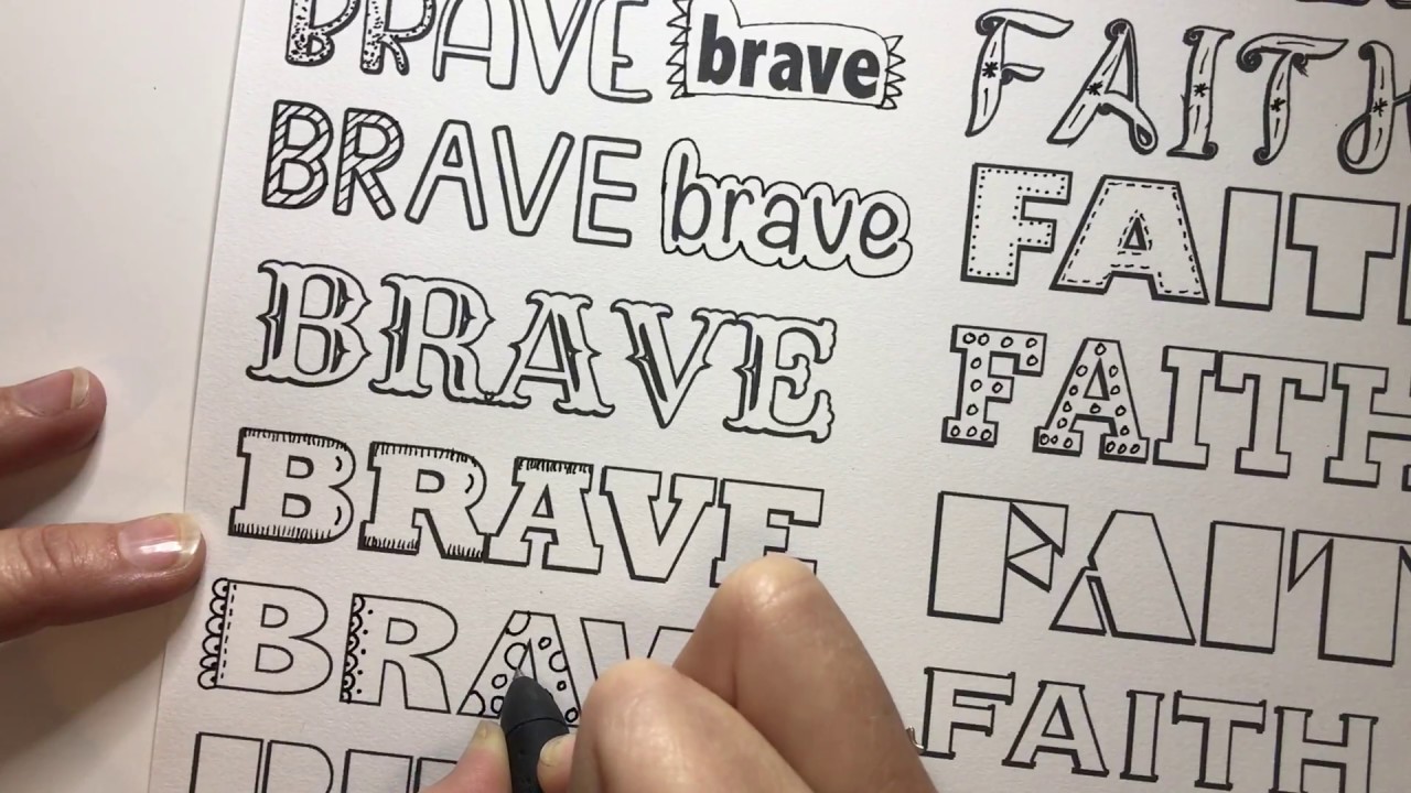 Easy Fancy Letters - How to Make Plain Letters Fancy, without Hand-Lettering