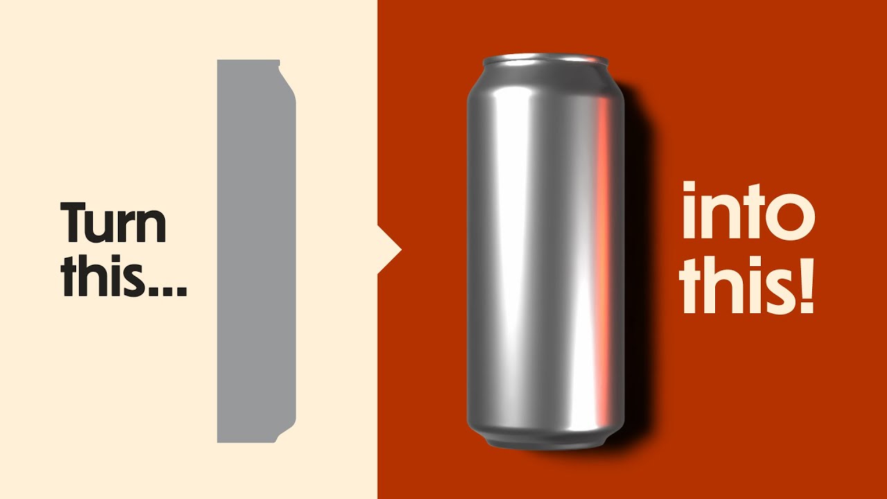 How to Create Realistic 3D Mockups FROM SCRATCH in Adobe Illustrator