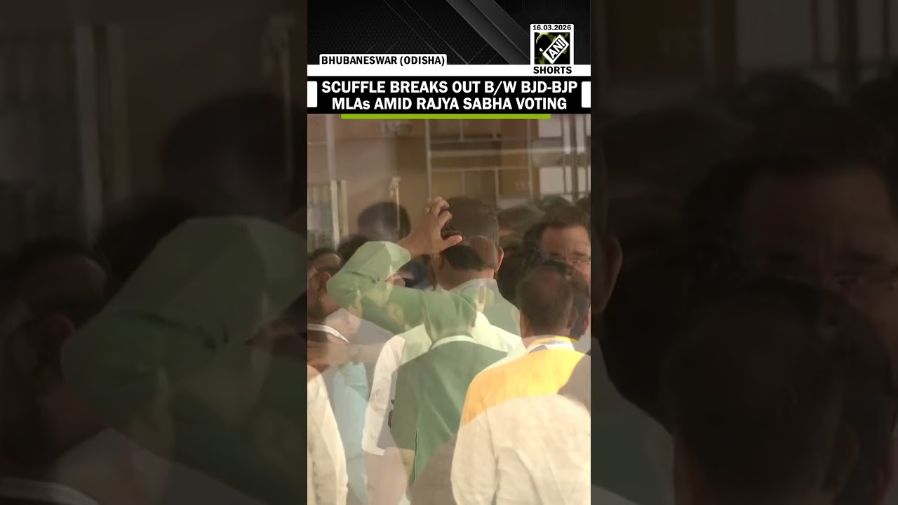 Scuffle breaks out between MLAs of the BJD and BJP amid Rajya Sabha voting