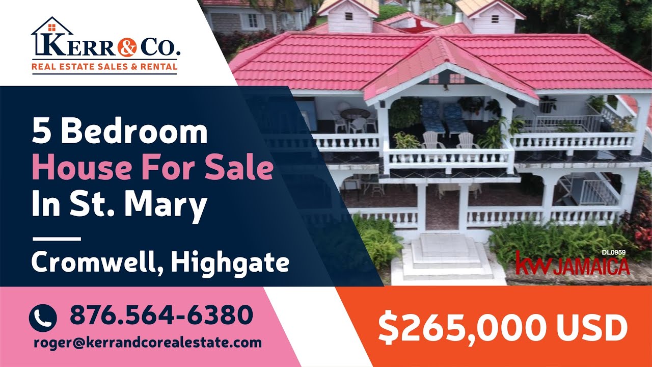 5 Bedroom House For Sale In Highgate, St. Mary, Jamaica 🇯🇲