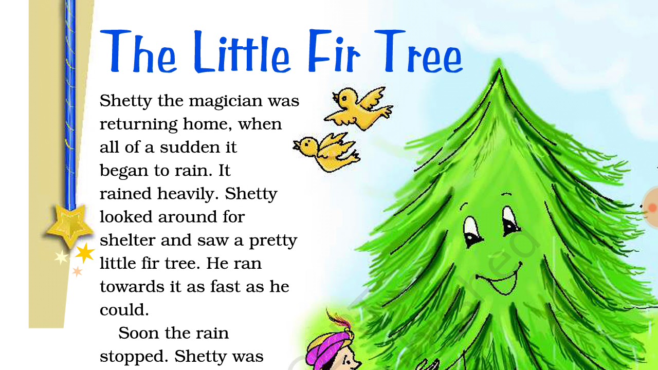 THE LITTLE FIR TREE UNIT 2 NCERT ENGLISH CLASS 4TH हिंदी में