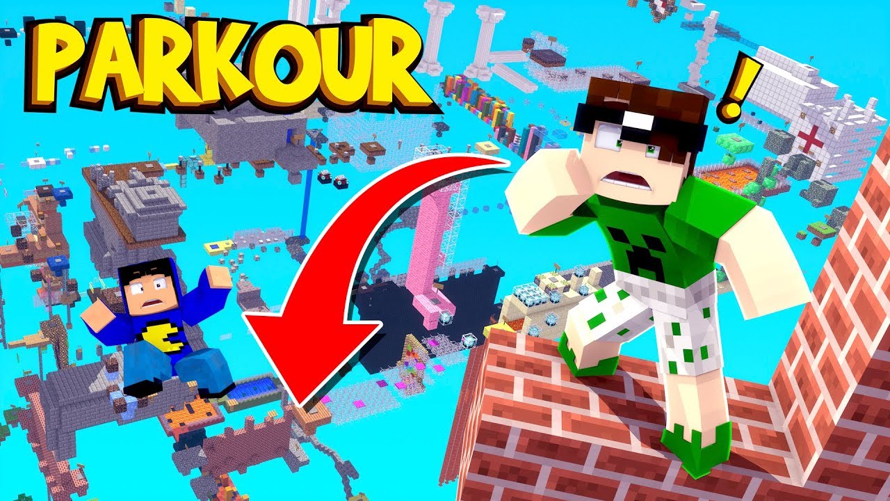 O MAIOR MAPA DE PARKOUR DO MINECRAFT! (MAIS DE 400 NÍVEIS!)