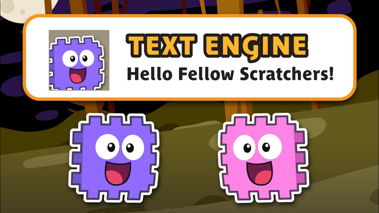 Напишите текстовый движок | Потрясающее руководство по Scratch