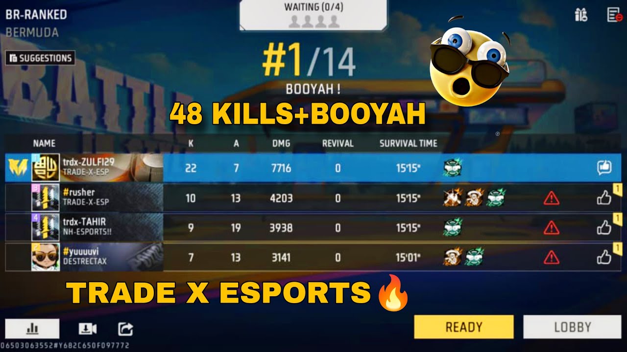 GRIND FOR FFMIC OPEN QUALIFIERS 🏆 48 KILLS IN RANK FULL RAW VIDEO | Ft.TRADE X ESPORTS 🔥