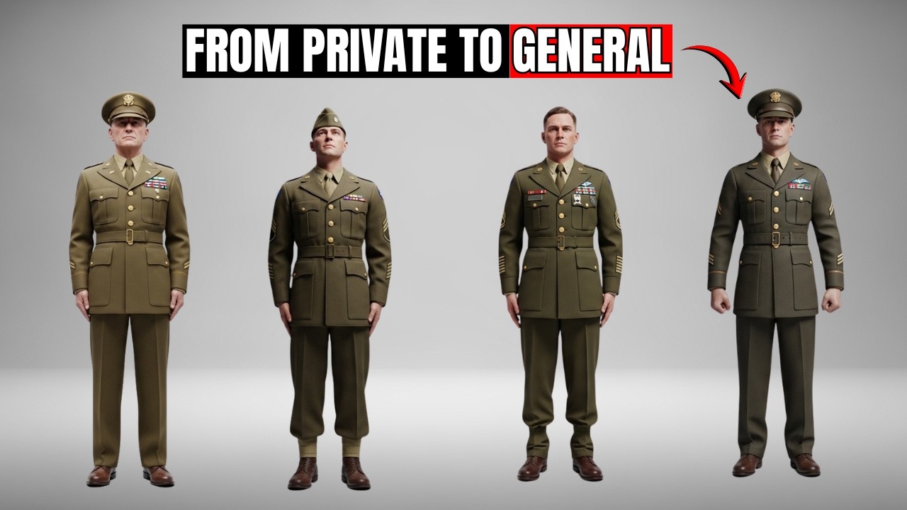 Every Rank in U.S. Army During WW2 Explained in 10 Minutes