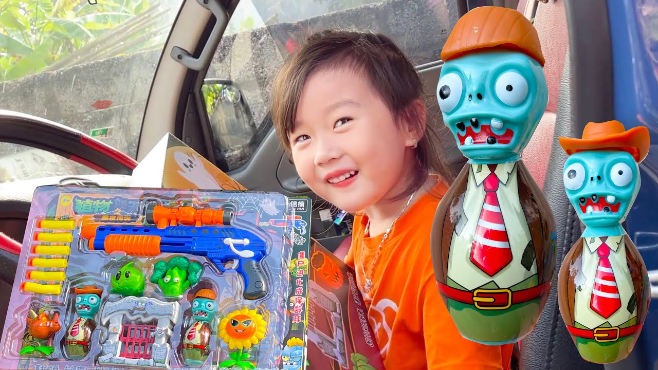 Cam Cam lái xe giao hàng, giới thiệu bộ mô hình plant & zombie mới