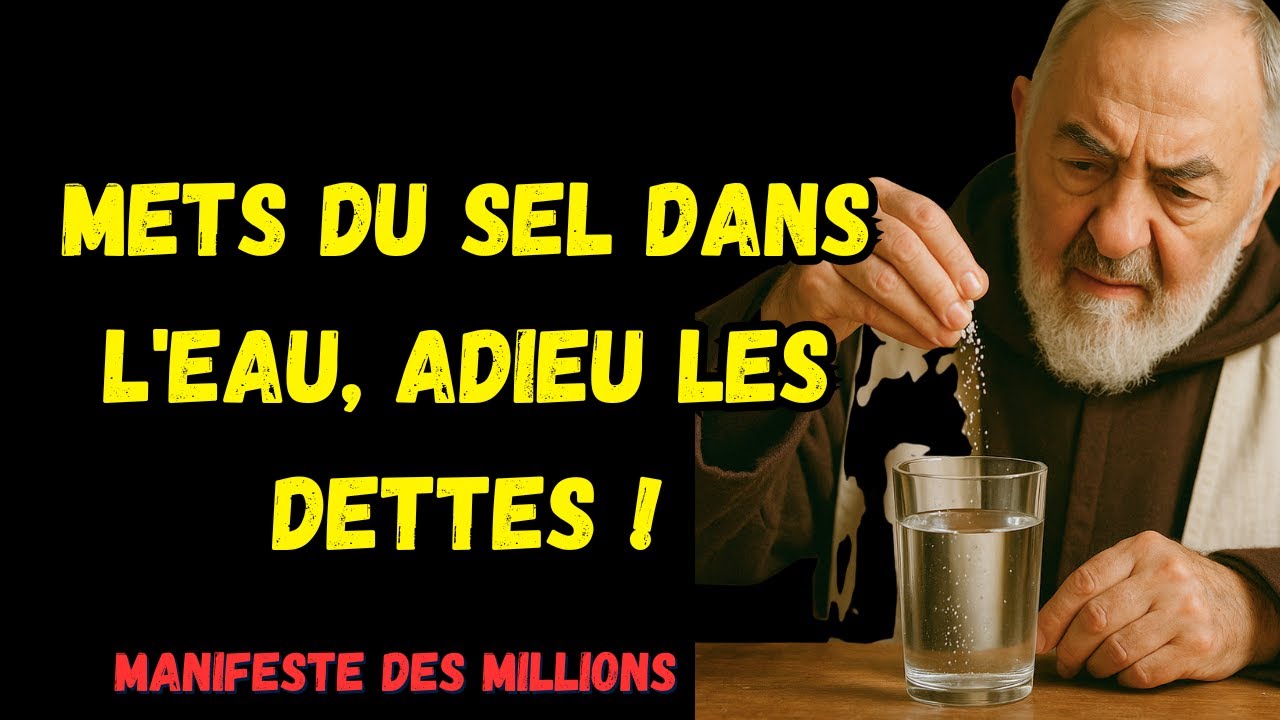 Père Pio : Pour Attirer Argent Et Prospérité, Tentez Le Rituel Du Verre De Sel !