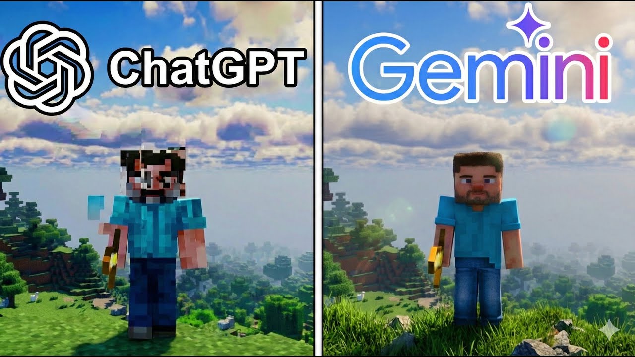 ChatGPT vs Gemini 3 Make Minecraft From Scratch