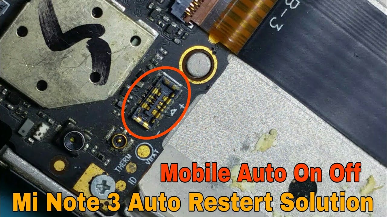 Redmi Phone Auto Restert Solution | Mi Note 3 Auto Restert Auto On Off Solution