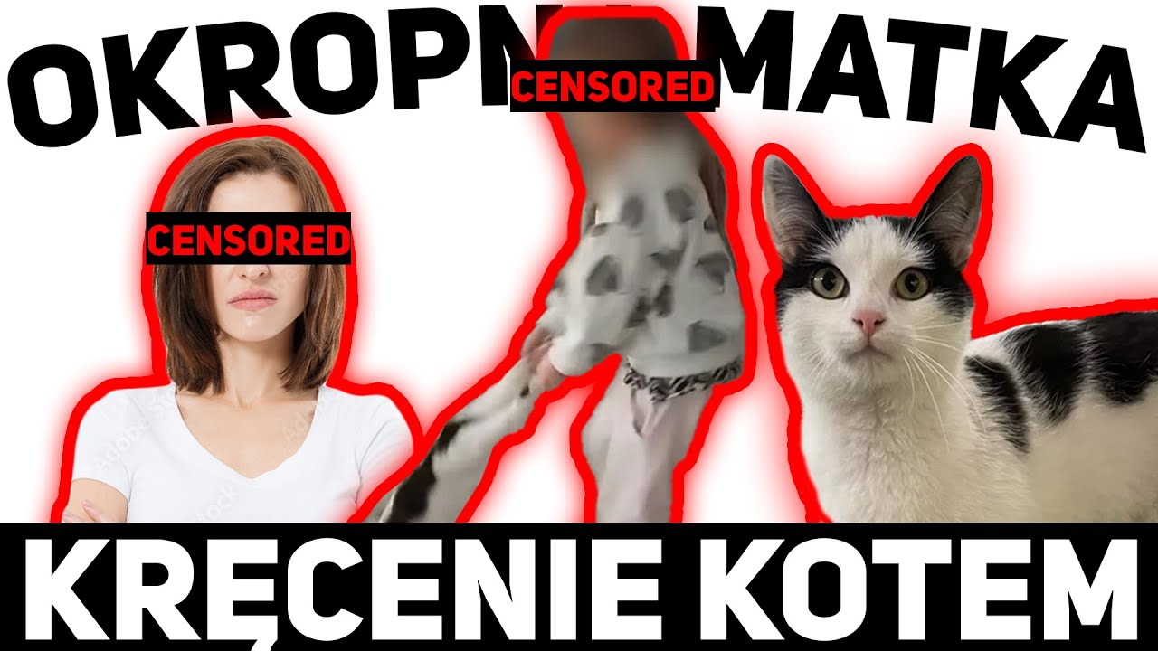 DZIEWCZYNKA KRĘCI KOTEM JAK ZABAWKĄ A MATKA NIE REAGUJE