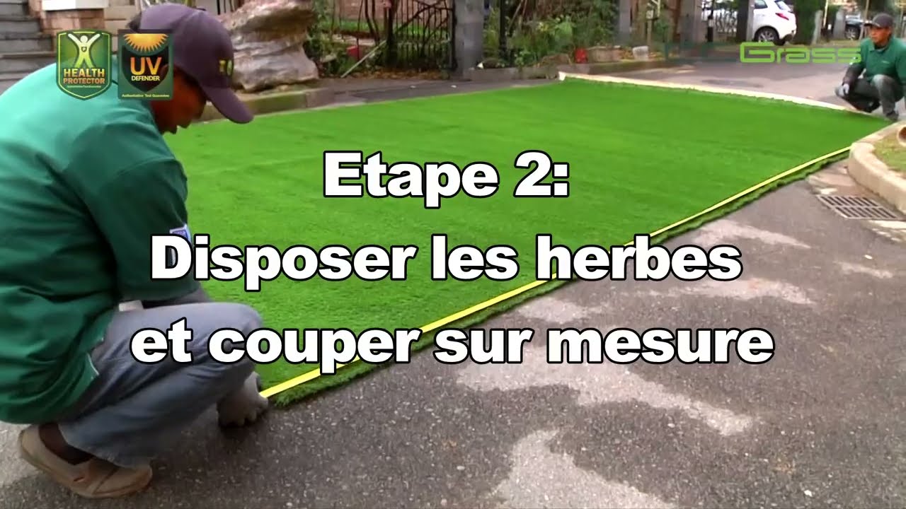 Installation Gazon synthétique CC GRASS