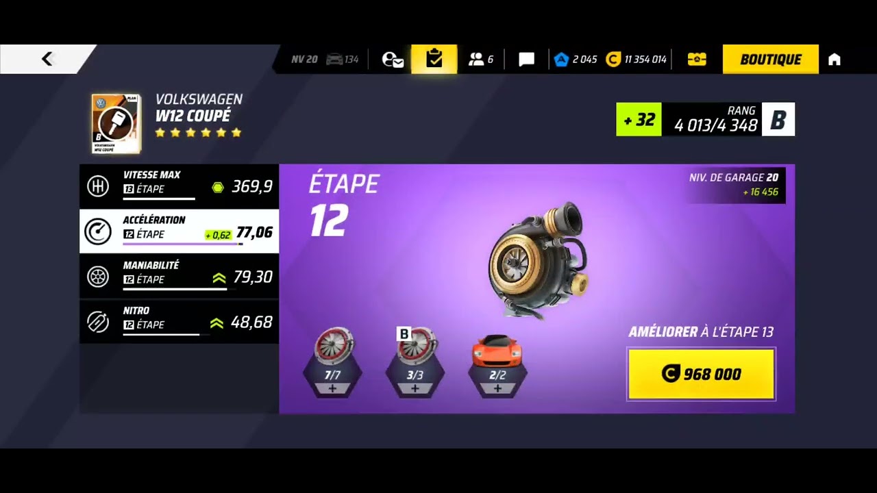 Asphalt Legends Unite, upgrading a B class, the Volkswagen W12 coupé and gold it at Gl20! 