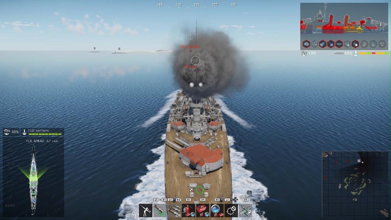 Rammig with a battleship