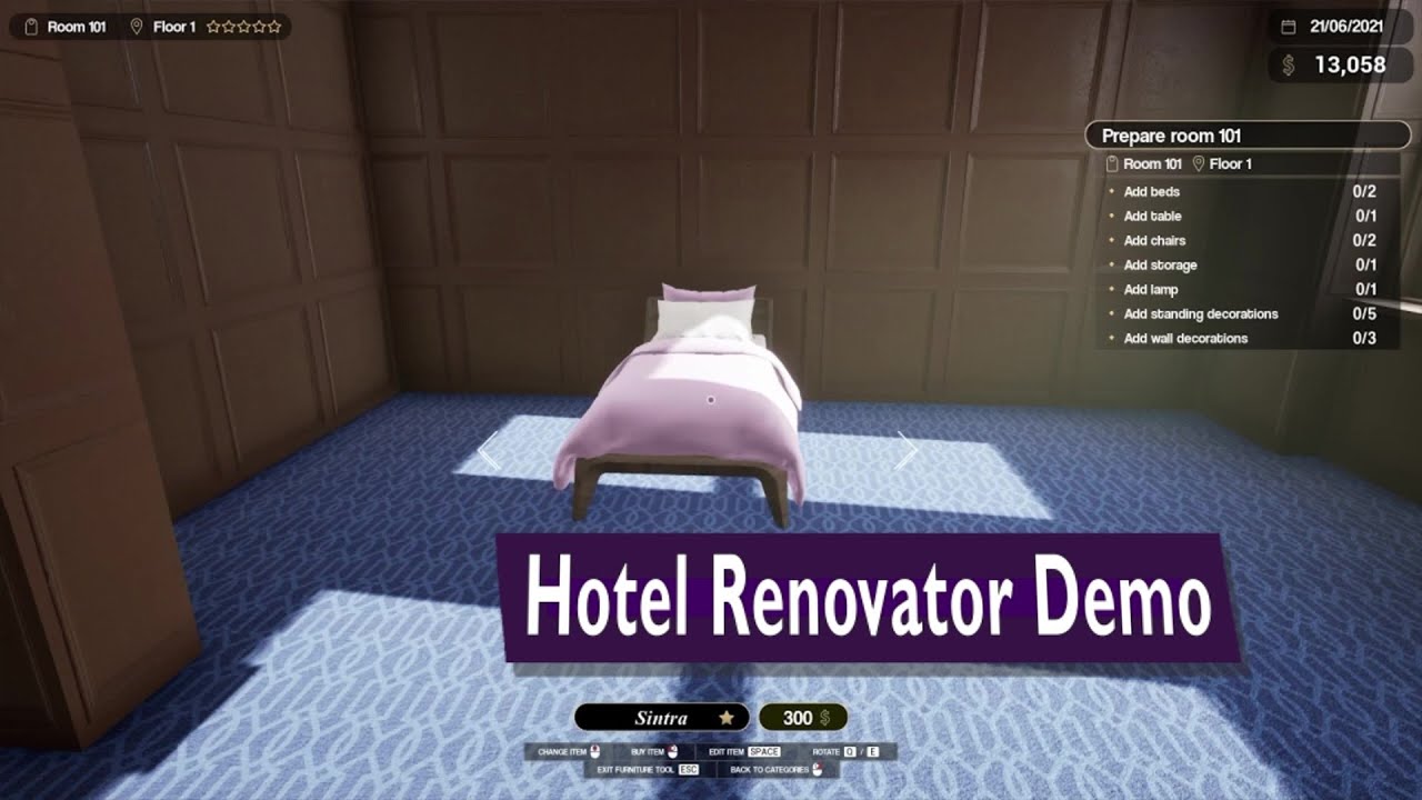 Hotel Renovator Demo in 1 minute