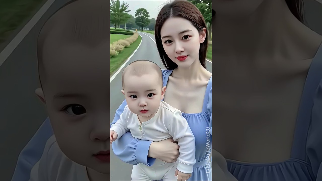 Beautiful Mom and Her Cute Baby Taking a Lovely Walk Together | Peaceful Family Moments