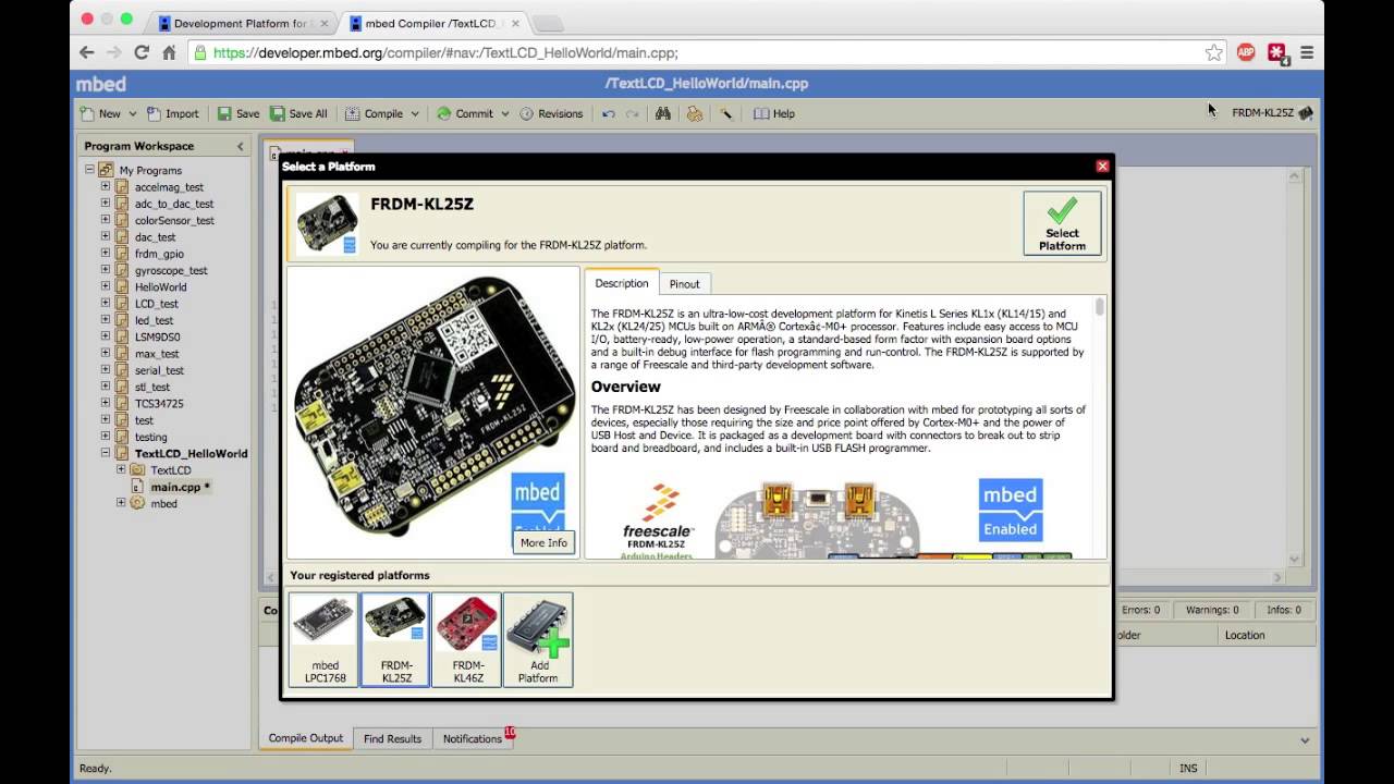 mBed Tutorial 1: Getting Started with mBed