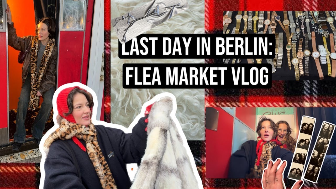Berlin flea market: thrift shopping. Блошиный рынок в Берлине: винтажный шоппинг