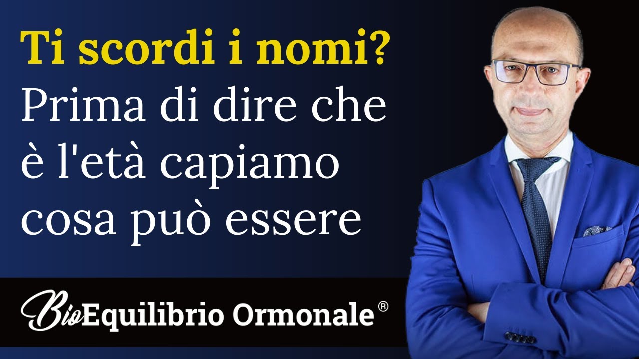 Ti scordi i nomi? Prima di dire che è l'età capiamo cosa può essere
