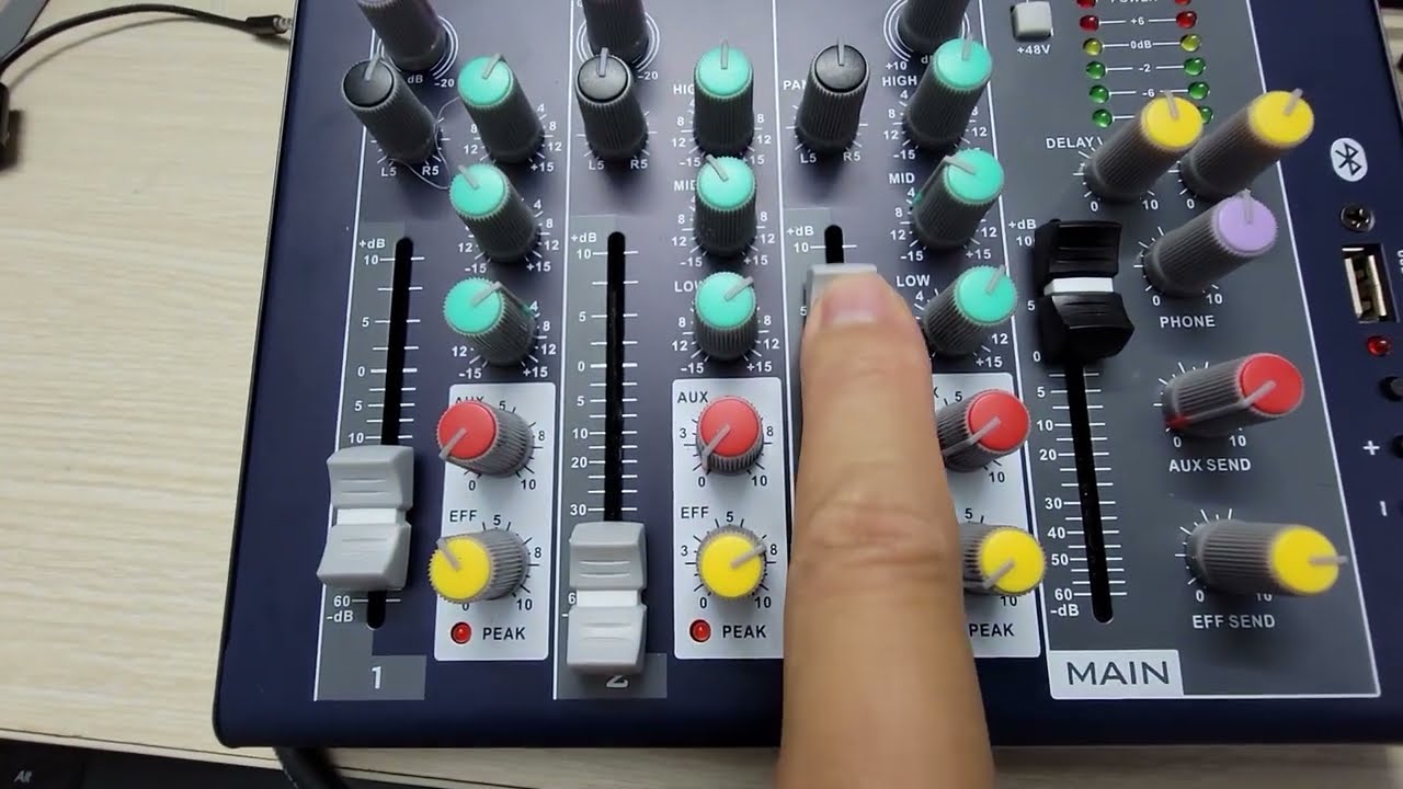 Hướng dẫn cách chỉnh Mixer F4 hát livestream, thu âm hay