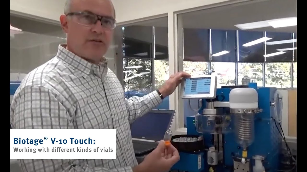 Biotage&reg; V-10 Touch: Working with different kinds of vials
