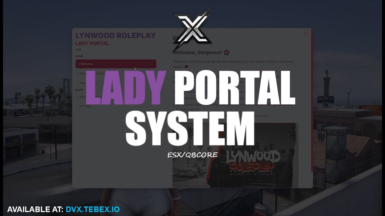 [ESX/QBCORE] Advanced Lady Portal V1.0 (OLD) | Fivem Scripts | DevX