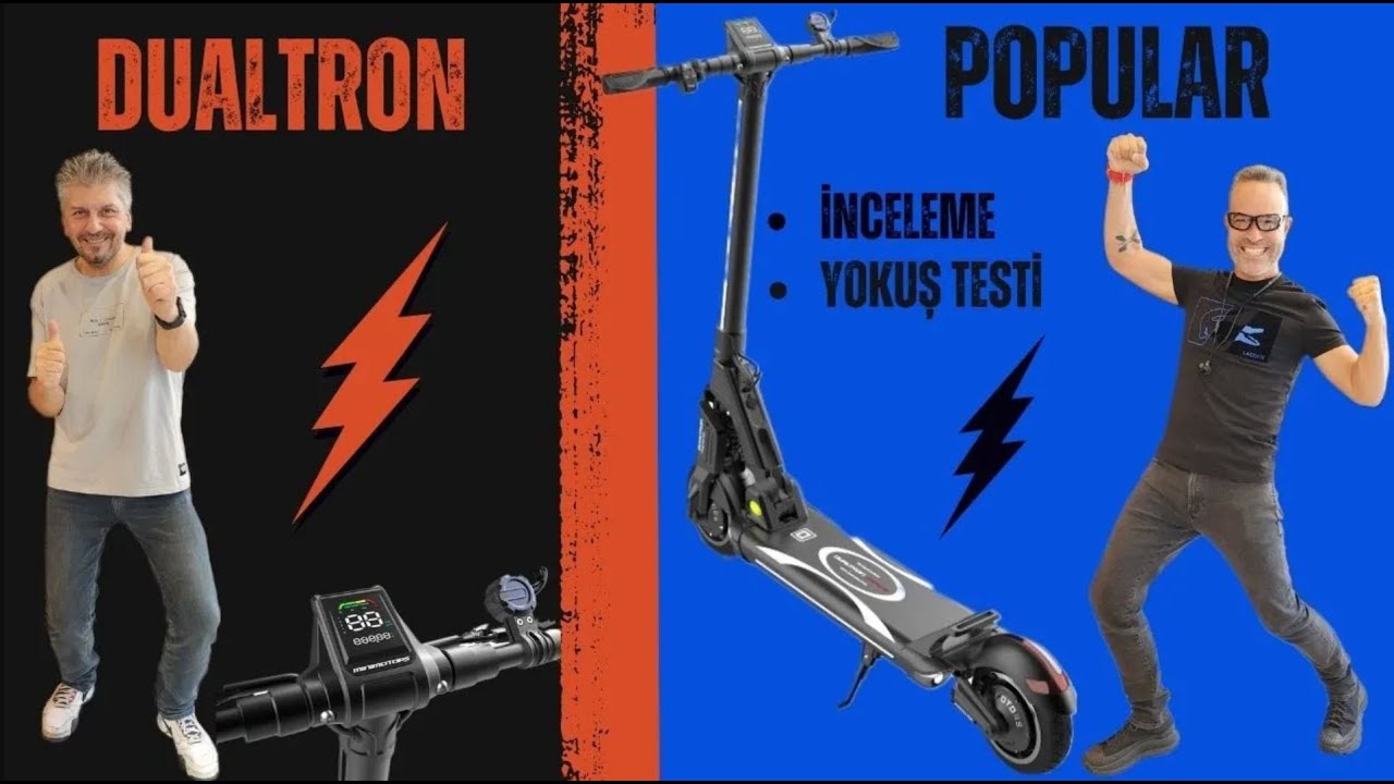 DUALTRON POPULAR ELEKTRİKLİ SCOOTER DETAYLI İNCELEME VE YOKUŞ TESTİ