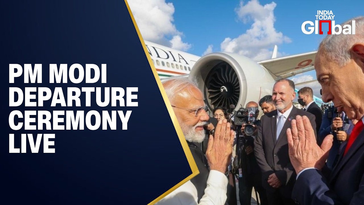 LIVE: Farewell Ceremony for PM Modi in Israel