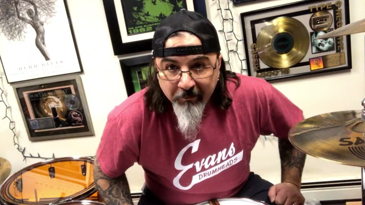 TYPE O NEGATIVE - 'Set Me On Fire' Drum Tutorial by Sal Abruscato