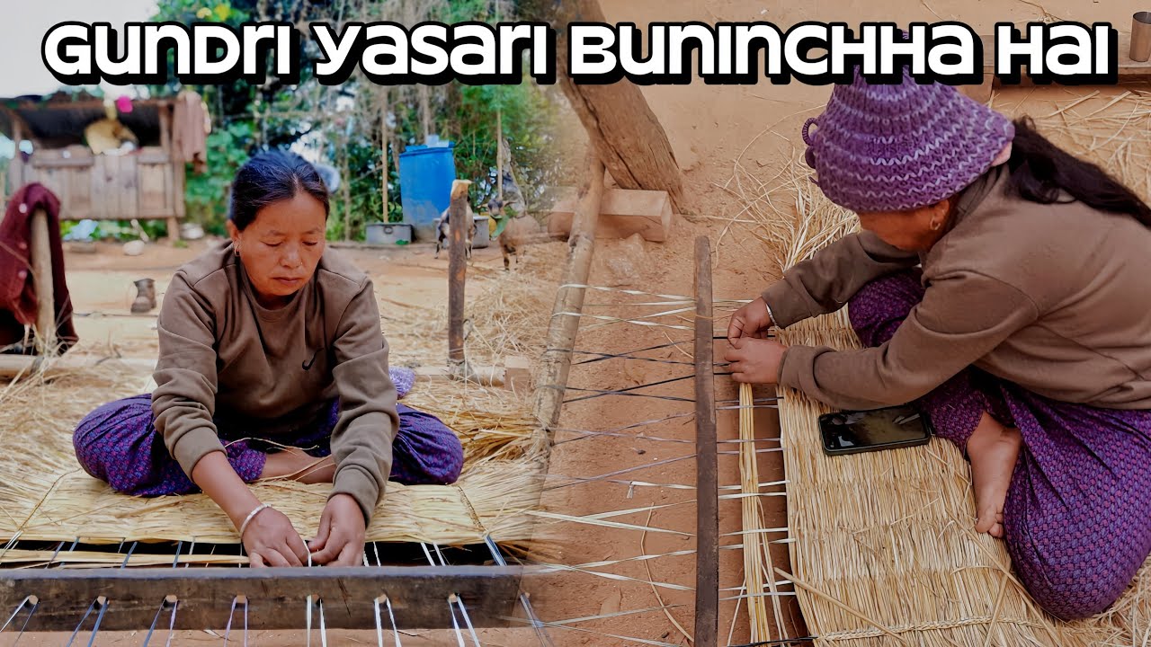 Traditional Straw Mattress Weaving Process • This Is How Straw Mattresses Are Made By Hands