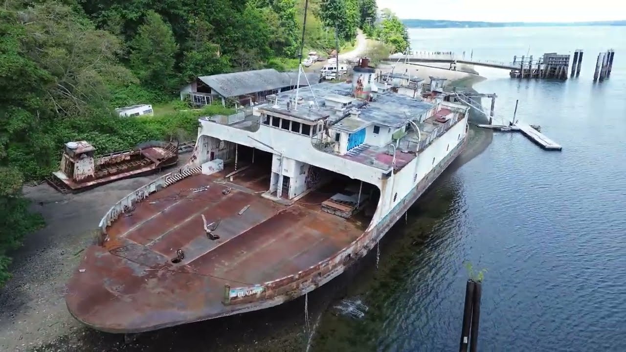 Ketron Island Near Steilacoom, taken with DJI Mini 3, Side trip to check out BNSF train.