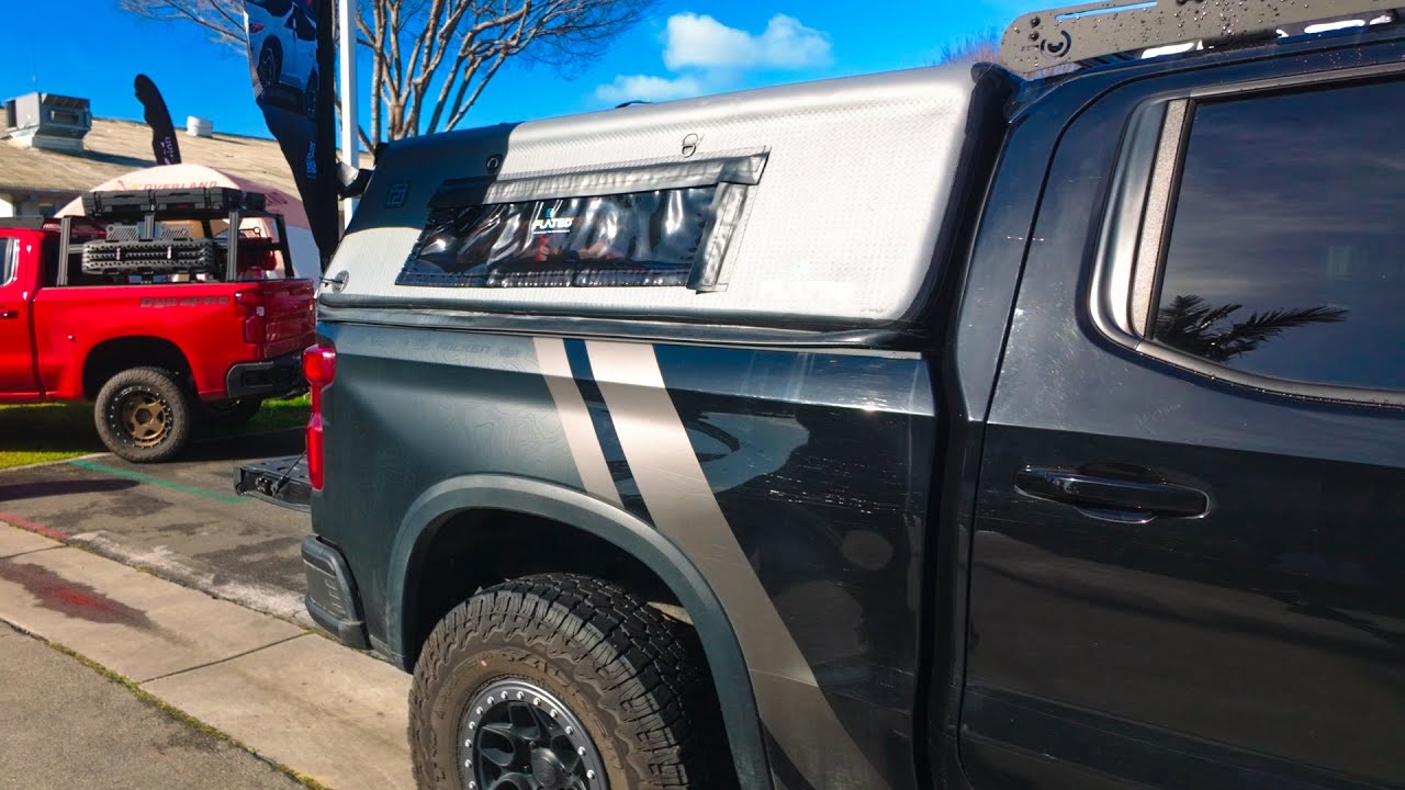 Flated Inflatable Truck Topper – No-Drill Camper Shell with Air Deck & Rooftop Cargo Box