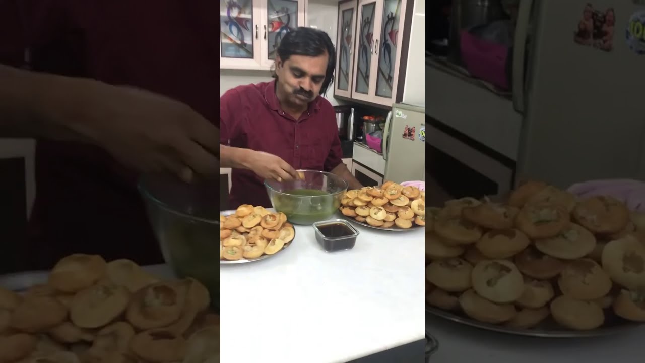#Shorts - 5 | 200 Pani Puri Eating Challenge 👍🏻 | Saapattu Raman Shorts |
