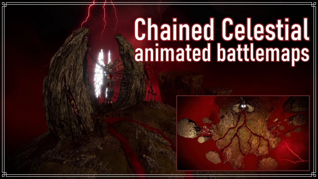Chained Celestial Animated Battlemap  #battlemaps #descentintoavernus  #battlemaps