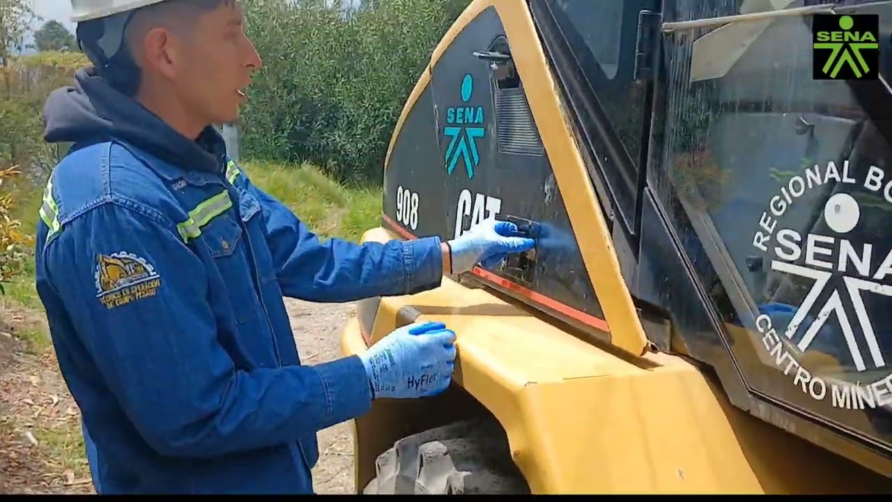 como se realiza la inspección preoperacional cargador frontal caterpillar 908 .